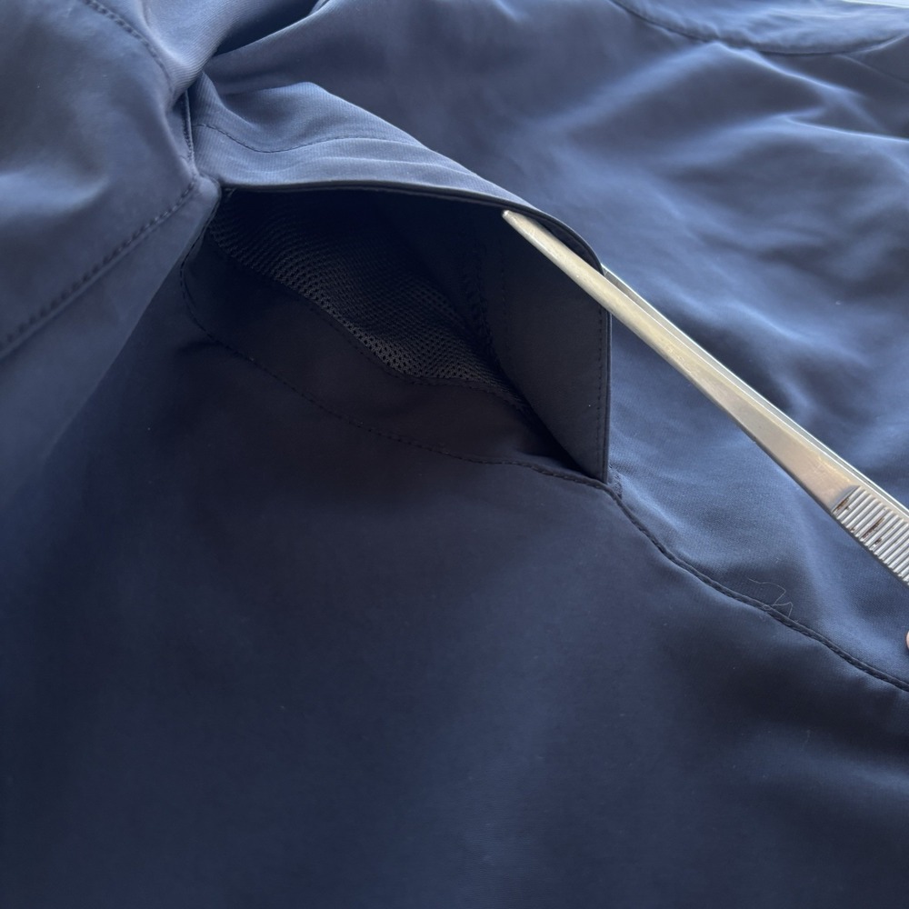 Nike Golf Men's Half Zip Windbreaker Pullover L‎ Black Lightning Bolt Logo - Picture 7 of 13